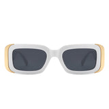 Quixotic - Rectangle Narrow Fashion Tinted Square Sunglasses