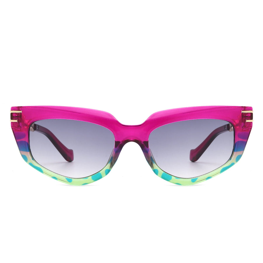 Skylight Chic Chain Link Design Cat-Eye Sunglasses- 7 Colors