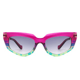 Skylight Chic Chain Link Design Cat-Eye Sunglasses- 7 Colors