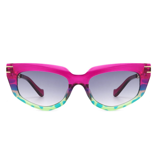 Skylight - Women's Chic Chain Link Design Cat Eye Sunglasses