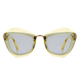 Infernia - Square Irregular Cat-Eye Sunglasses- 6 Colors