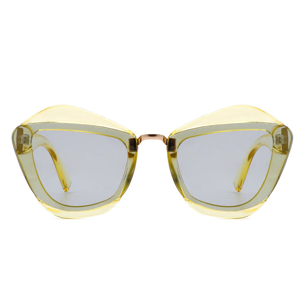 Infernia - Women Square Fashion Irregular Cat Eye Sunglasses