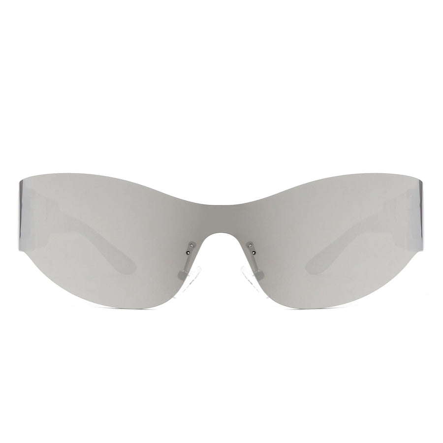 Galadriel - Futuristic Mirrored Cyberpunk Sport Sunglasses