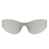 Galadriel - Futuristic Mirrored Cyberpunk Sport Sunglasses
