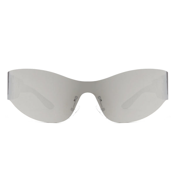 Galadriel - Futuristic Mirrored Cyberpunk Sport Sunglasses