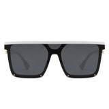 Sunquest Oversized Square Flat Top Sunglasses- 6 Colors