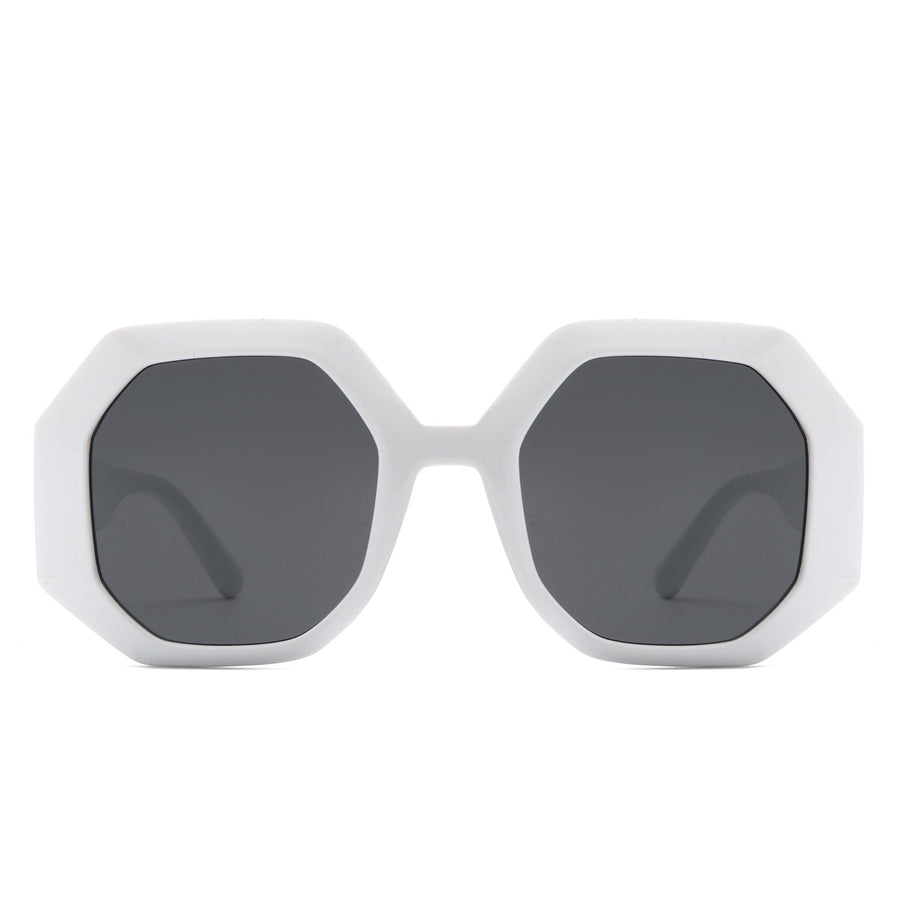 Diamorex Retro Polygon Round Fashion Sunglasses- 6 Colors