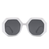 Diamorex Retro Polygon Round Fashion Sunglasses- 6 Colors