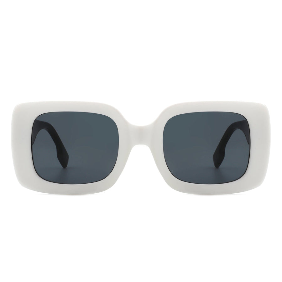 Jadestone - Square Retro Flat Top Fashion Sunglasses
