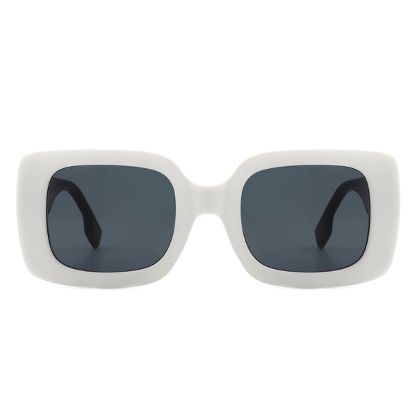 Jadestone - Square Retro Flat Top Fashion Sunglasses
