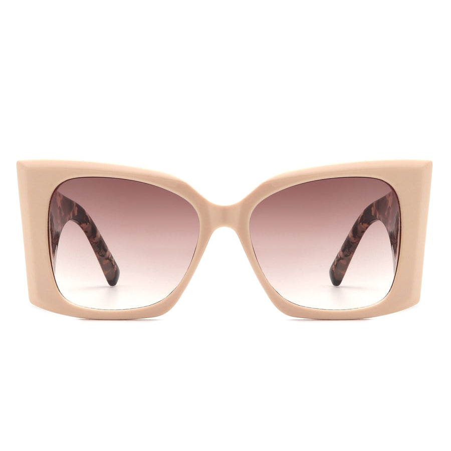 Skydusts - Oversize Square Chunky Fashion Large Women Sunglasses