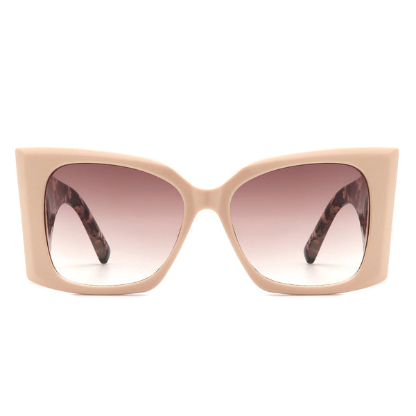 Skydusts - Oversize Square Chunky Fashion Large Women Sunglasses