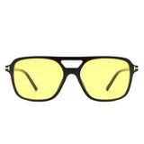 Skyhavoc Retro Square Brow-Bar Aviator Sunglasses- 6 Colors