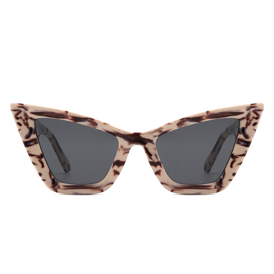 Stardaze Retro Square High-Pointed Cat-Eye Sunglasses- 7 Colors