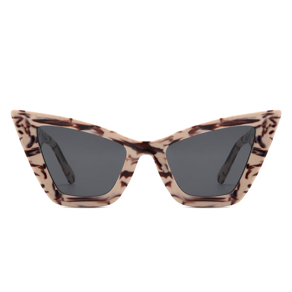 Stardaze - Retro Square High Pointed Cat Eye Sunglasses
