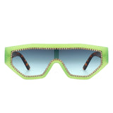 Goldleaf - Geometric Glitter Square Fashion Women Sunglasses