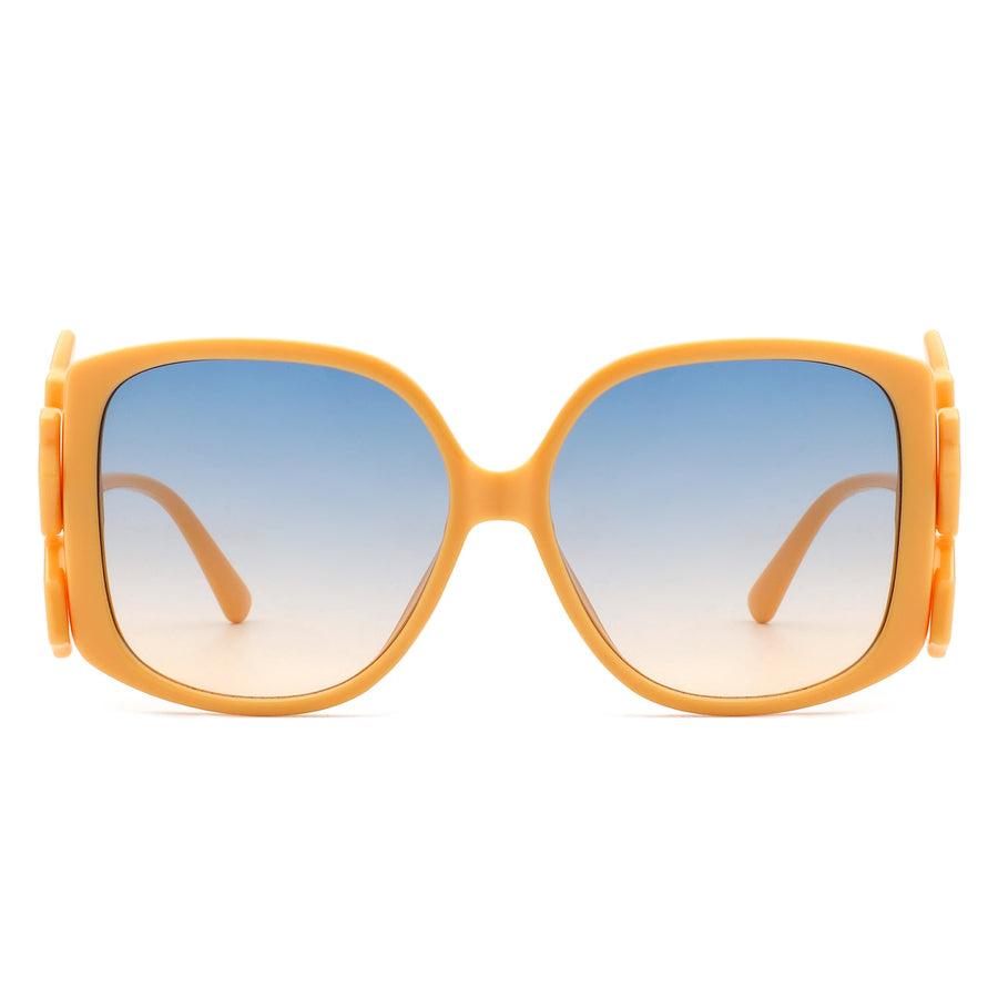 Vortexia - Oversize Irregular Frame Large Fashion Square Sunglasses