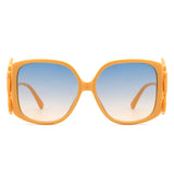Vortexia - Oversize Irregular Frame Large Fashion Square Sunglasses