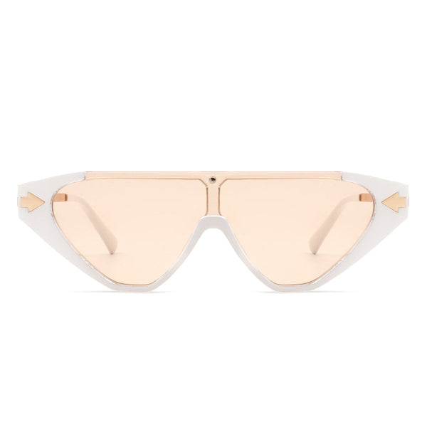 Zedillia - Triangle Mod Irregular Fashion Vintage Geometric Retro Sunglasses
