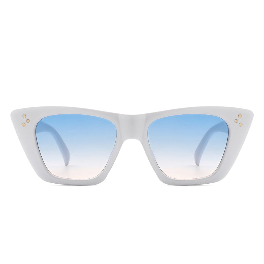 Lightnin Retro Cat-Eye Square Fashion Sunglasses- 6 Colors