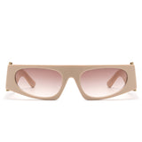 Starisle - Rectangle Chic Oval Lens Slim Sunglasses- 7 Colors