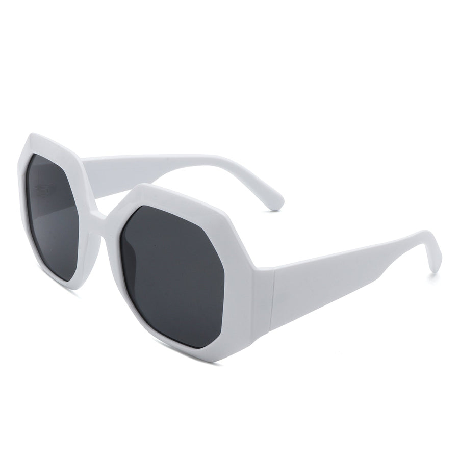 Diamorex Retro Polygon Round Fashion Sunglasses- 6 Colors