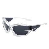 Pollich Futuristic Rectangle Geometric Chunky Square Sunglasses- 6 Colors