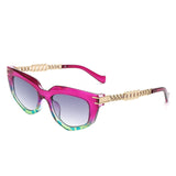 Skylight Chic Chain Link Design Cat-Eye Sunglasses- 7 Colors