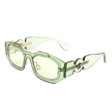 Xanadusk Geometric Retro Irregular Brow-Bar Square Fashion Sunglasses- 7 Colors