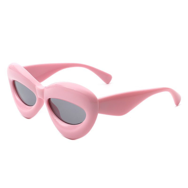 Vexa Thick Oversized Lip-Shaped Sunglasses- 7 Colors