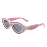 Alba Oval Retro Round Tinted Fashion Sunglasses- 6 Colors