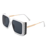Yellowra Oversized Retro Square Large Fashion Sunglasses- 6 Colors