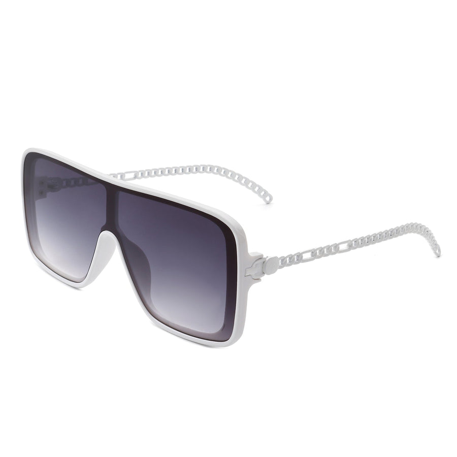 Wildwind Square Flat Top Oversize Retro Fashion Sunglasses- 6 Colors