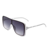 Wildwind Square Flat Top Oversize Retro Fashion Sunglasses- 6 Colors