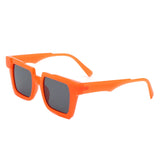 Xeno Flat Top Geometric Square Fashion Sunglasses- 6 Colors