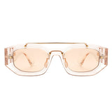 Xanadusk Geometric Retro Irregular Brow-Bar Square Fashion Sunglasses- 7 Colors