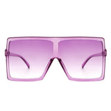 Zenithia - Square Oversized Flat Top Sunglasses- 9 Colors
