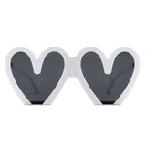 Skylette Heart Shaped Oversized Sunglasses- 7 Colors