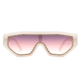 Goldleaf - Geometric Glitter Square Fashion Women Sunglasses