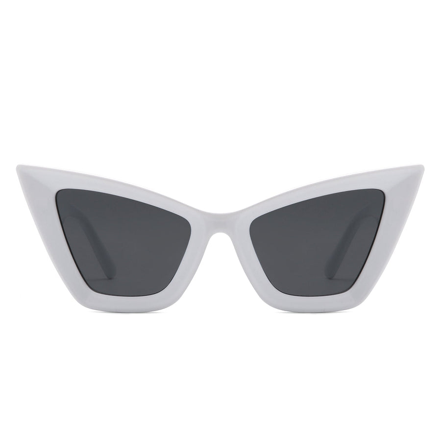 Stardaze Retro Square High-Pointed Cat-Eye Sunglasses- 7 Colors