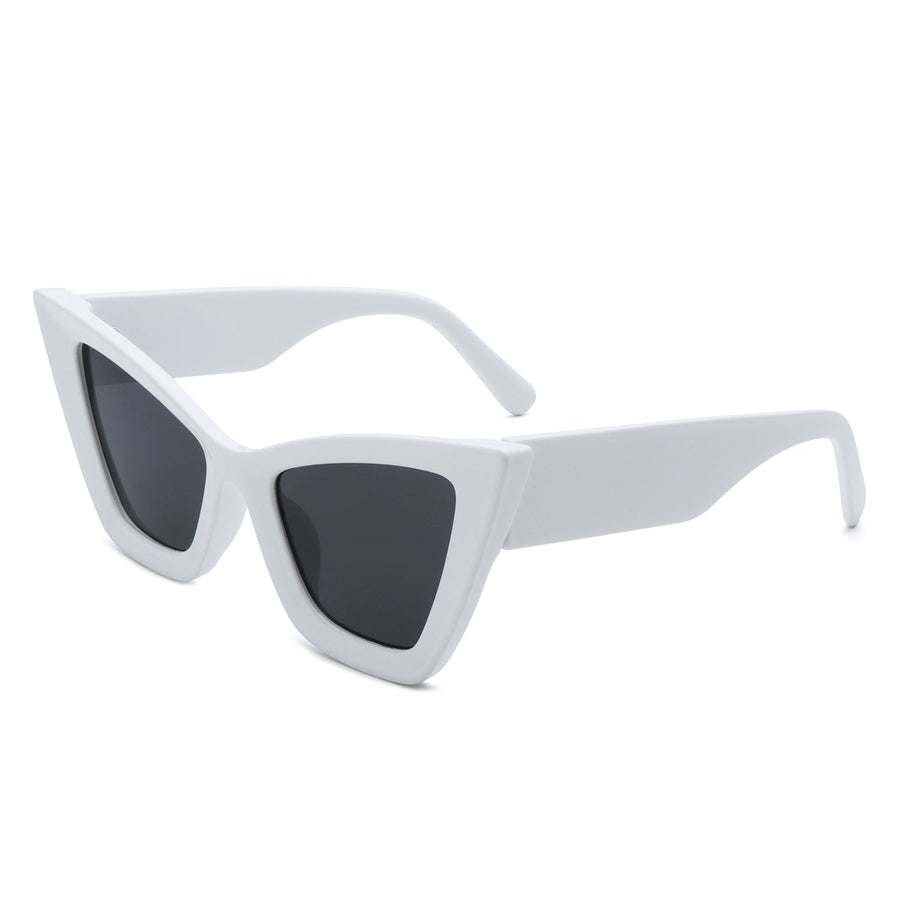 Stardaze Retro Square High-Pointed Cat-Eye Sunglasses- 7 Colors