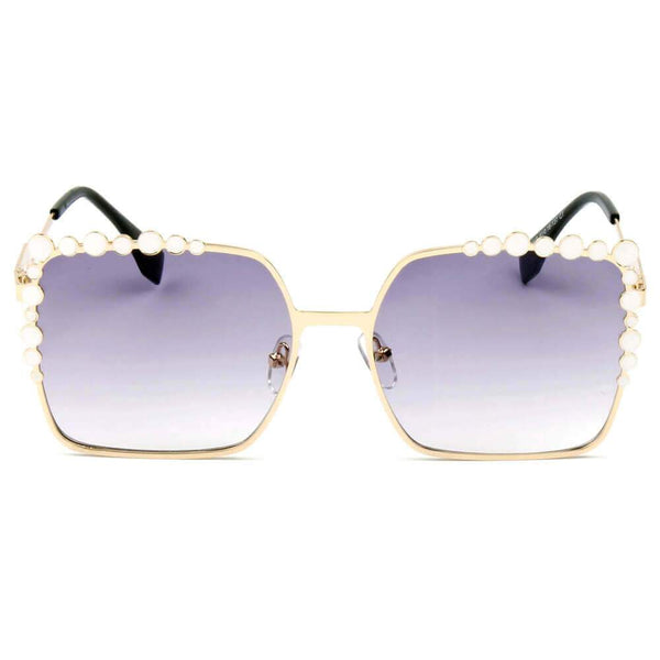 CHICO | Luxury Fashion Oversized Square Metal Frame Bubbles Sunglasses