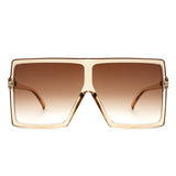 Zenithia - Square Oversized Flat Top Sunglasses- 9 Colors