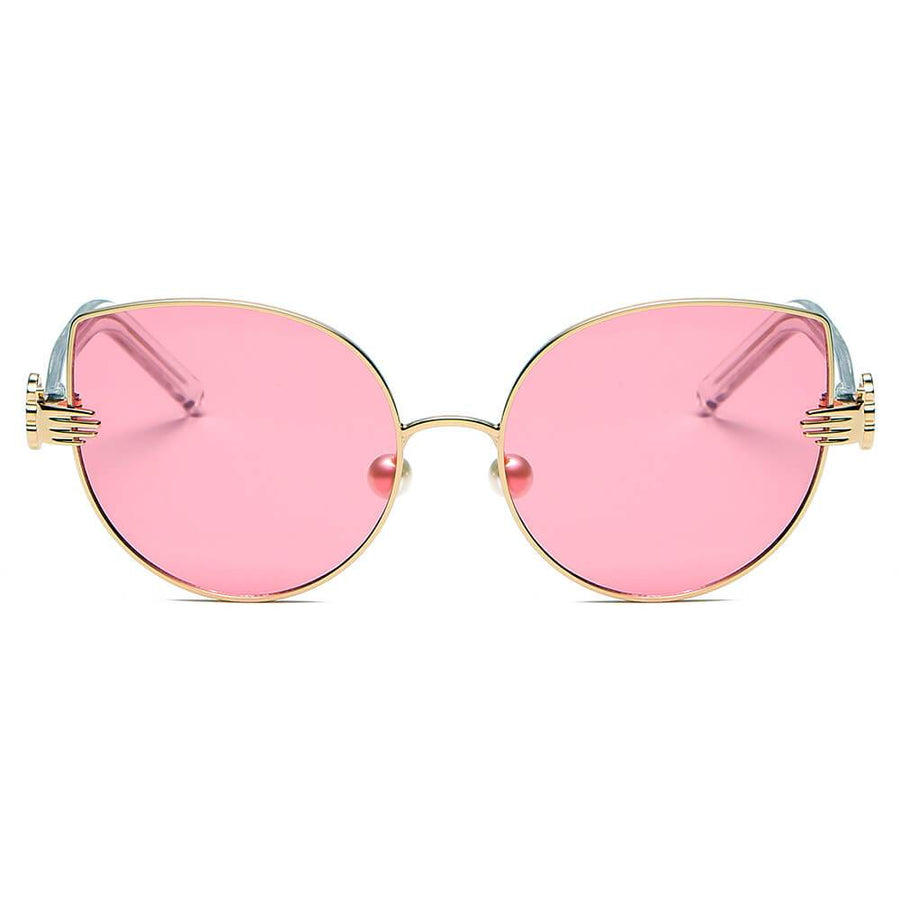 CENTRALIA | Women Metal Frame Cat Eye Hands Classic Sunglasses