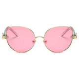CENTRALIA | Women Metal Frame Cat Eye Hands Classic Sunglasses