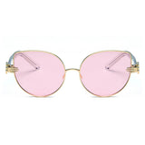 CENTRALIA | Women Metal Frame Cat Eye Hands Classic Sunglasses