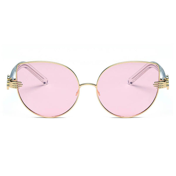 CENTRALIA | Women Metal Frame Cat Eye Hands Classic Sunglasses