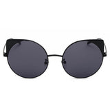Dublin- Mirrored Lens Round Cat-Eye Sunglasses- 6 Colors