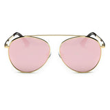 Bethel Retro Mirrored Lens Teardrop Aviator Sunglasses- 6 Colors
