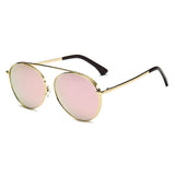 Bethel Retro Mirrored Lens Teardrop Aviator Sunglasses- 6 Colors